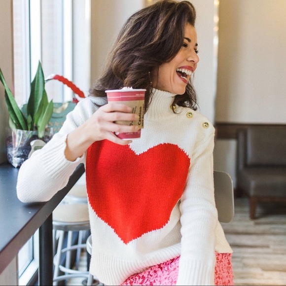 kate spade Sweaters - Kate Spade Heart Turtleneck sweater